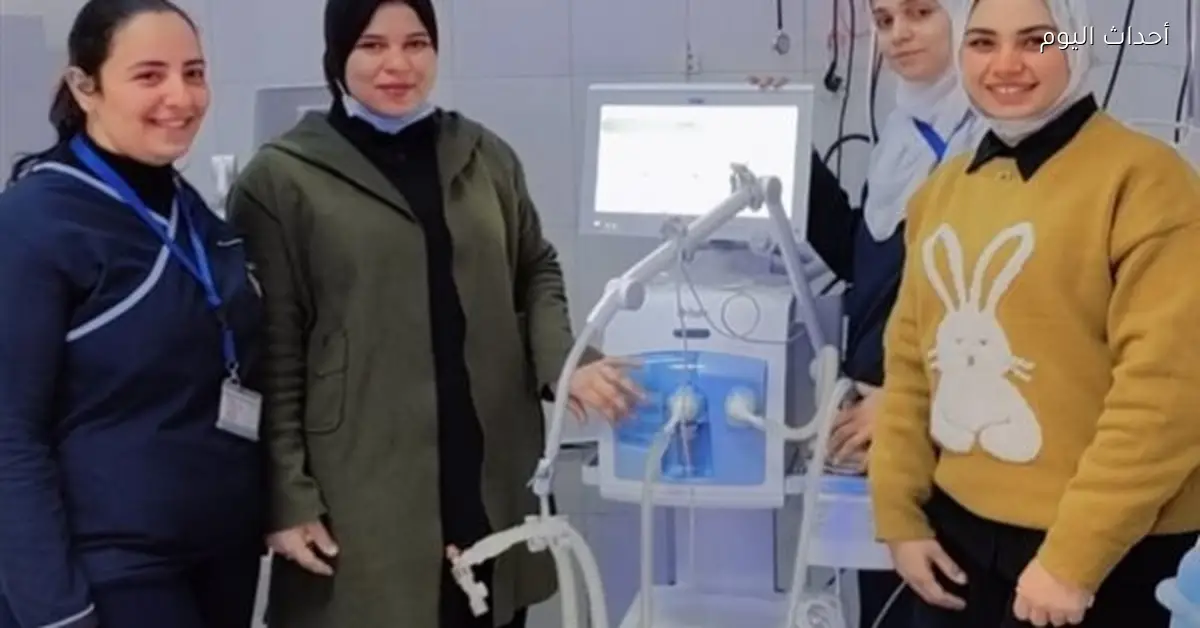 دعم حضّانات مستشفى الواسطى المركزي بأربعة أجهزة فينت